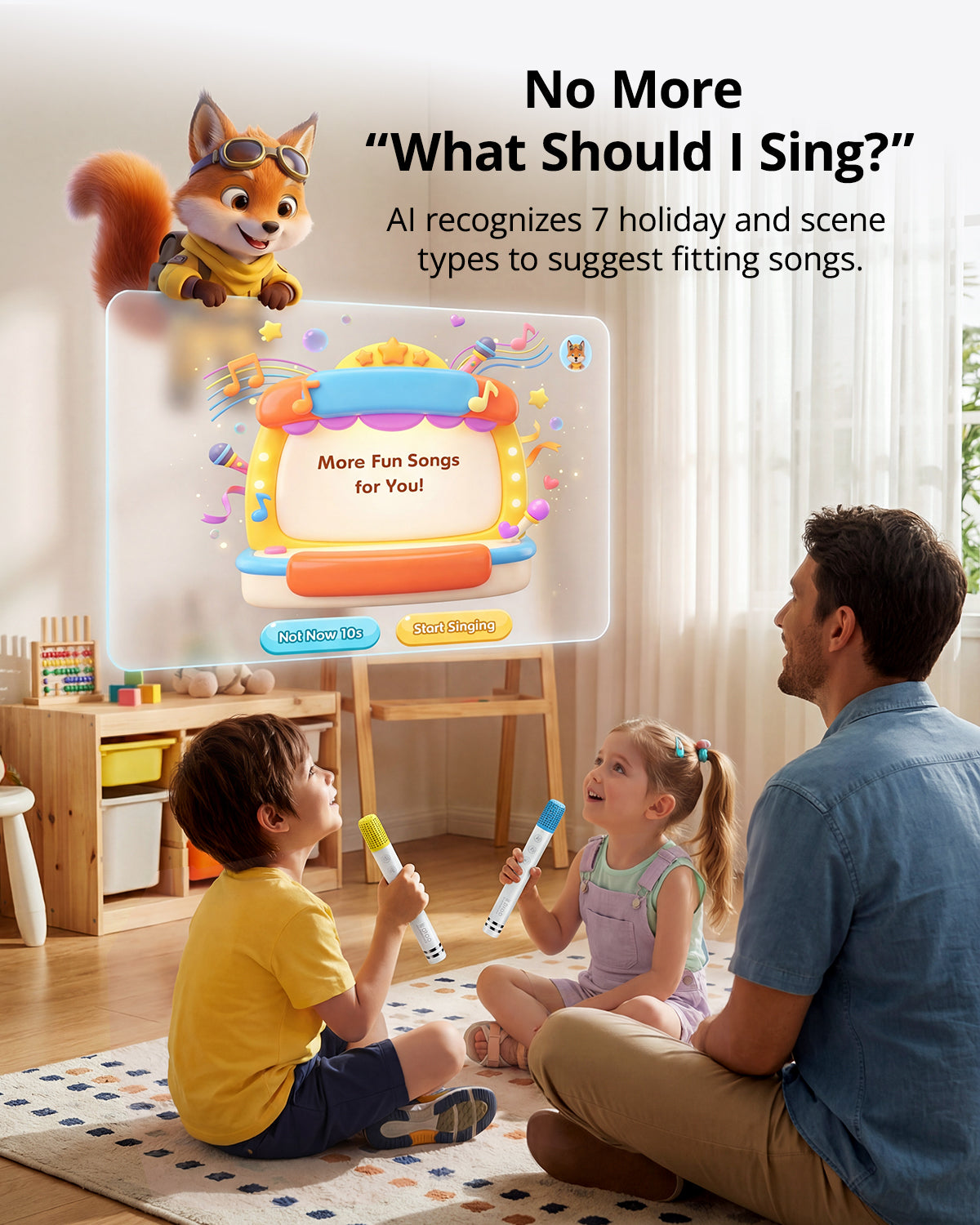 Ikarao Sparkle Karaoke Machine for Kids